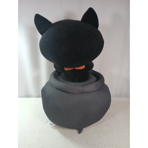 Disney Hocus Pocus Binx Plush 17" Black Cat in Cauldron Door Greeter Weighted - Picture 5 of 11